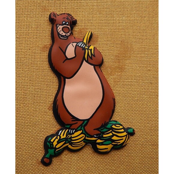 Walt Disney Puffy Baloo 2-D Jungle Book Wall Art Picture Frame 1960s Hanging - Picture 2 of 6